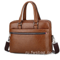 Оптовая и настраивая сумку для ноутбука модные модные портфель PU кожаный портфель